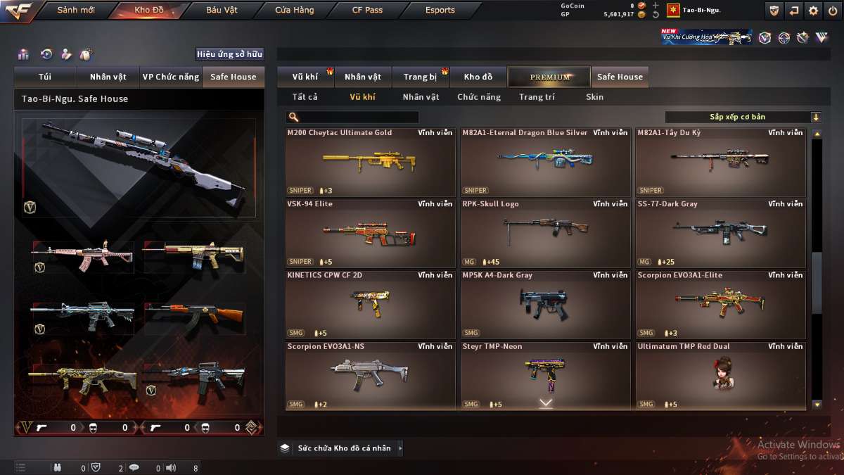 shop acc cf uy tin gia re